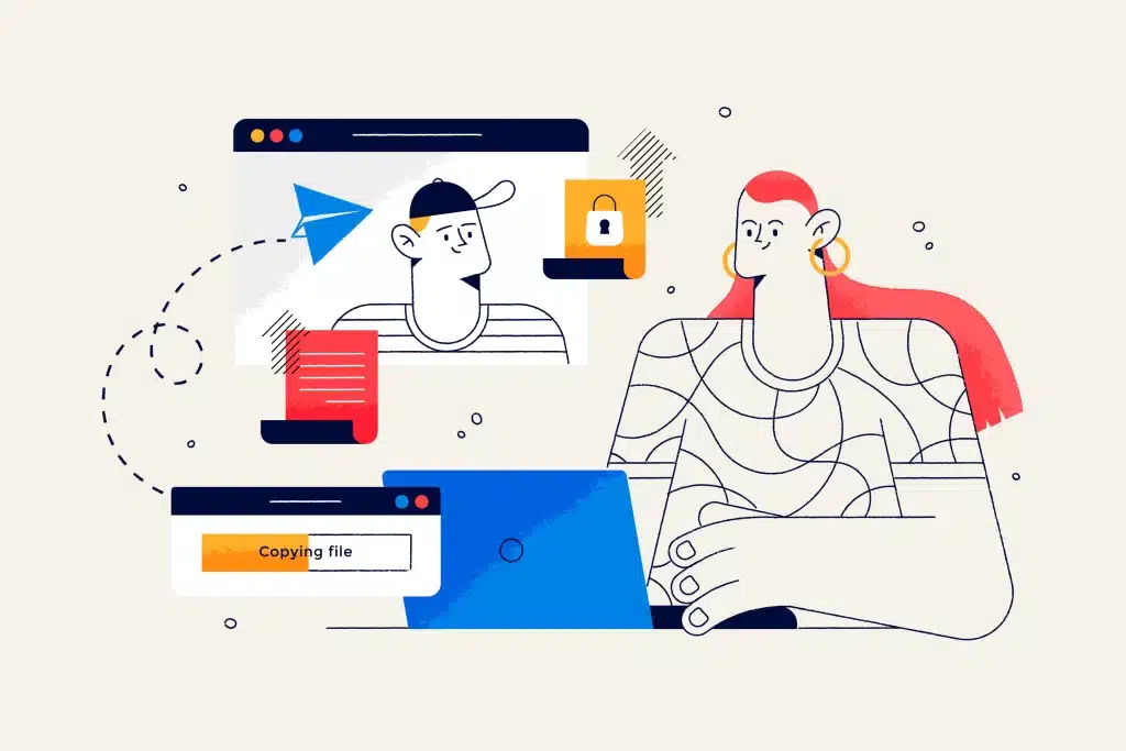 Personas representando una estrategia de link building para empresas B2B en LATAM