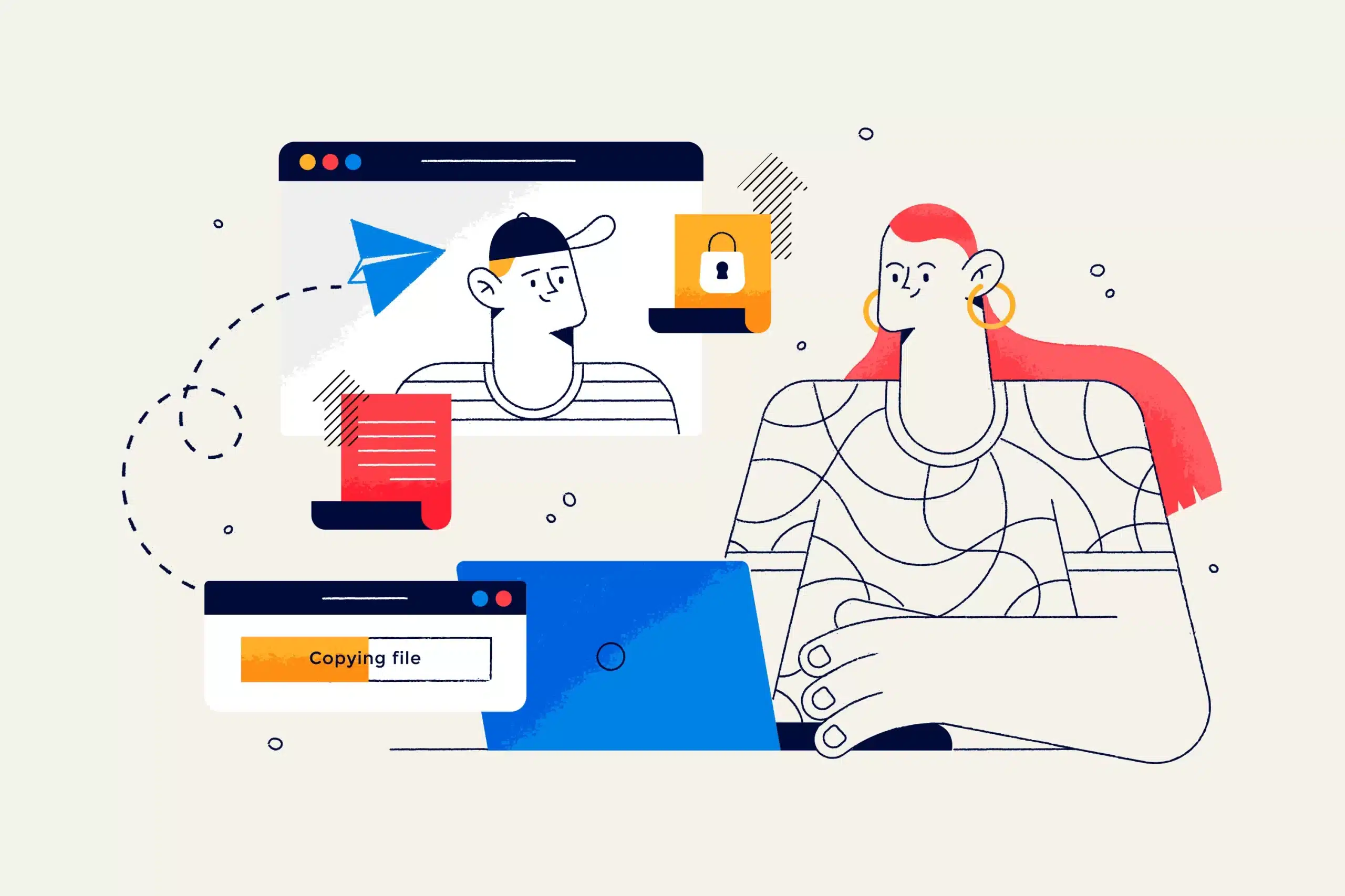 Personas representando una estrategia de link building para empresas B2B en LATAM